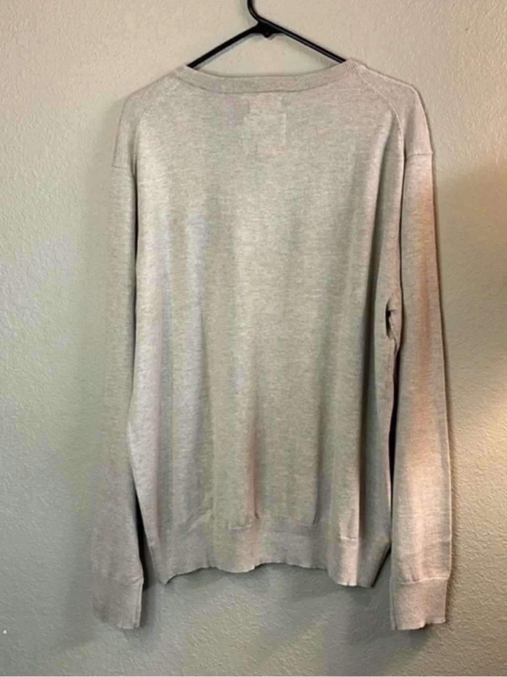 New St. John's Bay Sweater Men’s Tan Crew Neck Classic Knit Super Soft Size XL